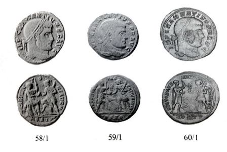 Mexentius coins
          from Ostia