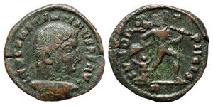 Constantine the
                      Great FVNDAT PACIS fundat pacis half follis from
                      Rome 12