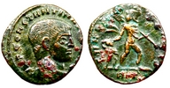Constantine the
                    Great FVNDAT PACIS fundat pacis half follis from
                    Rome 12