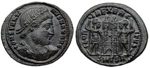 Constantine the Great GLORIA EXERCITVS
                      Thessalonica 183