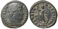 Constantine the Great GLORIA EXERCITVS
                      Constantinople RIC 22
