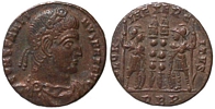 Constantine the
                      Great GLORIA EXERCITVS Rome 335