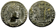 Constantine the Great
                      GLORIA EXERCITVS Constantinople 73