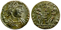 Constantine the
                          Great GLORIA EXERCITVS Arles 402 X on
                          standard