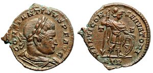 Constantine the
                      Great MARTI CONSERVATORI, RIC VII Trier 112