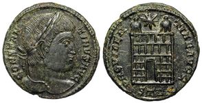 Constantine the
                    Great PROVIDENTIAE AVGG Trier 475