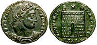 Constantine the Great PROVIDENTIAE AVGG-Siscia
                    215