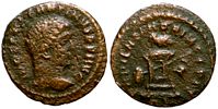 Constantine the Great    SAPIENTIA PRINCIPIS  owl on an altar