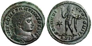 Constantine the Great SOLI INVICTO COMITI,
                    Siscia