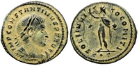 Constantine the Great SOLI INVICTO COMITI,
                    Ticinum 21