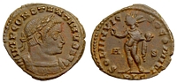 Constantine the Great
                    SOLI INVICTO COMITI, Lyons 53