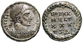 Constantine the
                      Great VOT XX MVLT XXX Thessalonica 27