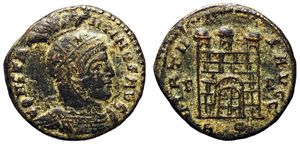 Constantine the
                      Great VIRTVS AVGG Rome Not in RIC
