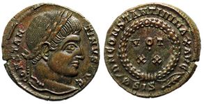 Constantine the
                    Great VOT XX RIC VII Siscia 174