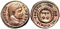 Constantine the
                    Great VOT XX Siscia 148