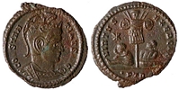 Constantine the Great
                    VIRTVS EXERCIT, Trier 249