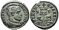 Constantine the Great Aquileia VIRTUS EXERCIT