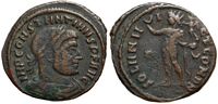 Constantine the Great    SOLI INVICTO COMITI,  Rome  Sol holding victory