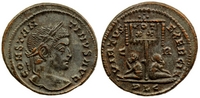Constantine the Great Lyons captives with trophy
                  VIRTVS EXERCIT RIC VII Lyons 113