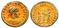 Constantine the
                    Great VICTORIAE LAETAE PRINC PERP RIC VII Arles 185