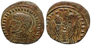 Barbarous imitation of Constantine�s VICTORIAE LAETAE PRINC PERP