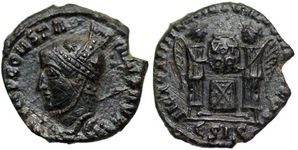 Barbarous imitation of Constantine�s VICTORIAE LAETAE PRINC PERP
