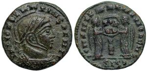 Barbarous imitation of Constantine�s VICTORIAE LAETAE PRINC PERP
