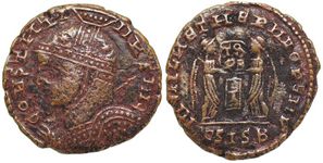 Barbarous imitation of Constantine�s VICTORIAE LAETAE PRINC PERP