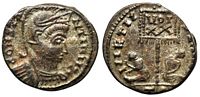 Constantine I
                    VIRTVS EXERCIT Ticinum unofficial issue barb