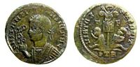 Constantine II VIRTVS EXERCIT from Trier
                    unofficial issue barb