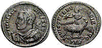 Licinius IOVI CONSERVATORI AVG billon coin