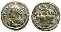 Maximinus SOLI INVICTO COMITI billon coin