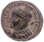 H11 Bust  high-crested helmet, cuirassed, spear across right shoulder