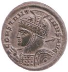 H12 Bust   high-crested helmet, cuirassed, spear across right shoulder, shield on left arm