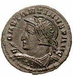 H4 Bust    Constantine the Great   cuirassed, spear pointing forward, shield