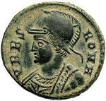 D3 Bust    helmeted, wearing imperial cloak  (Vrbs Roma)