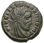 F1
                    Bust Constantius Chlorus head veiled and laureate