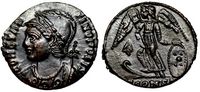 Constantinopolis Commemorative RIC VII Arles
                    393 victory on prow
