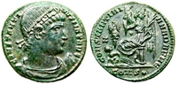 Constantine the
                    Great CONSTANTINIANA DAFNE rosette diademed CONS
                    dot