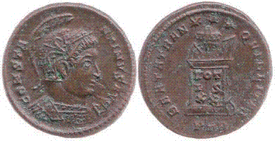Constantine the Great coin from the Langtoft II hoard