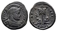 Constantine I VIRTVS EXERCIT from Siscia with
                    Chi-Rho unlisted in RIC