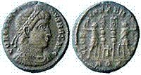 RIC VII Ticinum 124  GLORIA EXERCITVS