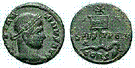 barbaric imitation of SPES PVBLIC image from
                    CoinArchives.com