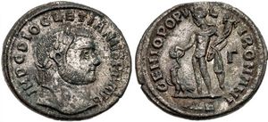 Diocletian GENIO
                      POPVLI ROMANI Alexandria 18a