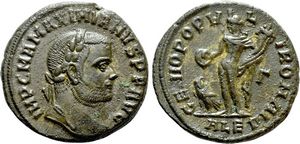 Maximianus
                      GENIO POPVLI ROMANI Alexandria 18b