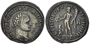Domitius
                      Domitianus GENIO POPVLI ROMANI Alexandria 20