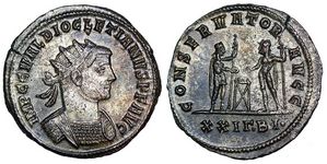 Diocletian
CONSERVATOR AVGG Siscia 263 secret coded