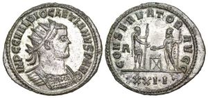 Diocletian
CONSERVATOR AVGG Siscia 264 secret coded