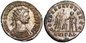 Maximianus
CONSERVATOR AVGG from Siscia secret coded