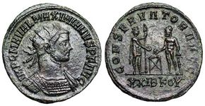 Maximianus
CONSERVATOR AVGG from Siscia 580 secret coded